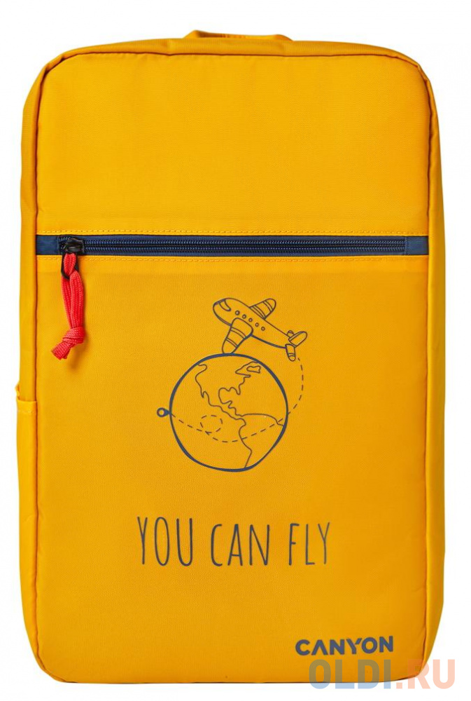Рюкзак 15.6" Canyon CSZ-03 полиэстер желтый, размер 20X25X40 см. - фото 2