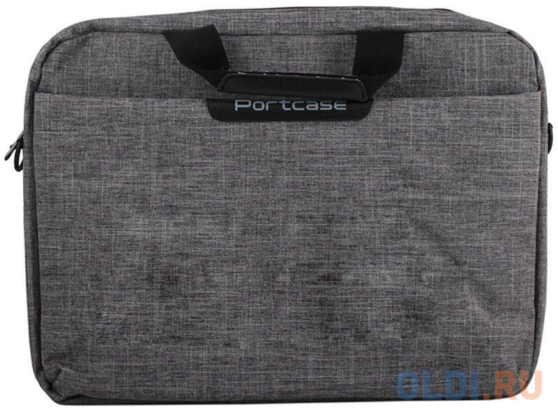 Сумка для ноутбука 15.6" PORTCASE KCB-161 Grey, цвет серый, размер 40 х 28 х 4 см. - фото 3