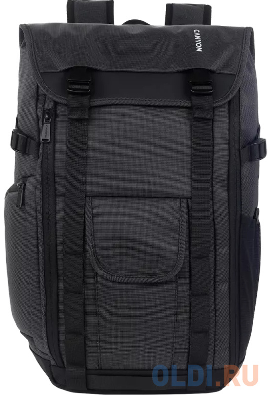 CANYON BPA-5, Laptop backpack for 15.6 inch, Product spec/size(mm):445MM x305MM x 130MM, Black, EXTERIOR materials:100% Polyester, Inner materials:100 CNS-BPA5B1 - фото 1