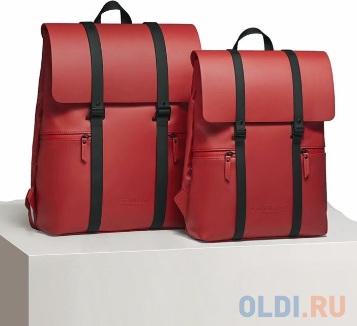 Рюкзак 16" Gaston Luga GL8105 Backpack Splash эко-кожа, цвет красный, размер 45 х 35 х 13 см - фото 4