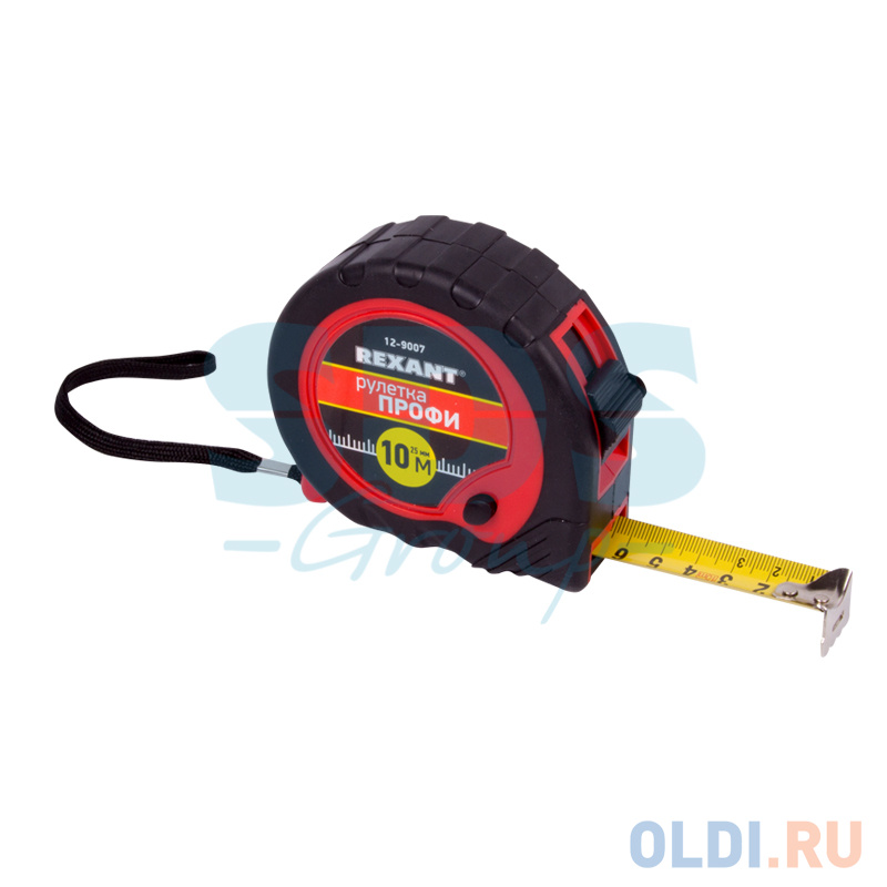 Рулетка " Профи" прорезиненный корпус 10м*25мм Rexant - 12-9007