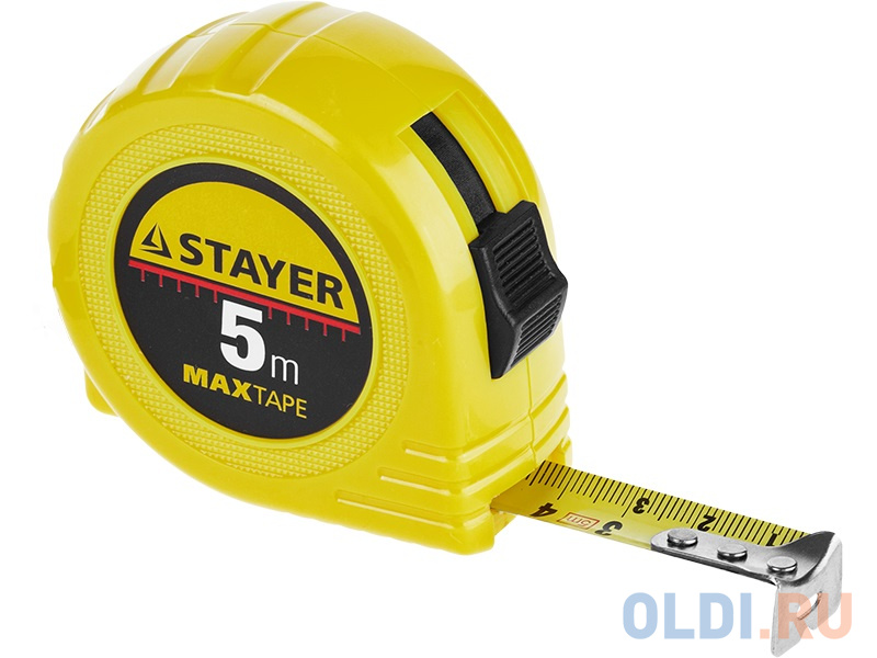 Рулетка Stayer 34014-10-25 10мx25мм шнур для строительных работ нейлон диаметр 1 4 мм на катушке 50 м stayer 2 06411 050