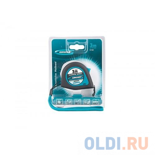 Рулетка Gross Ergonomisch 3мx16мм 31101 рулетка deli ht8316 3мx16мм