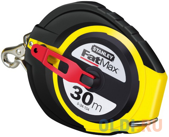 

Stanley рулетка измерительная длинная "fatmax" с металлическим полотном 30м x 10mm (0-34-134)