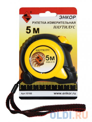 

Рулетка ЭНКОР Наутилус 5мx19мм 10166