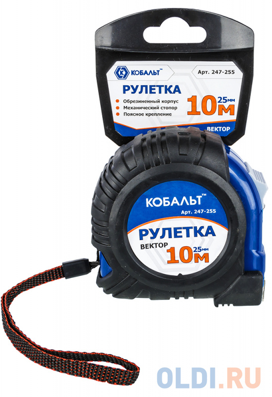 

Рулетка Кобальт 247-255 10мx25мм
