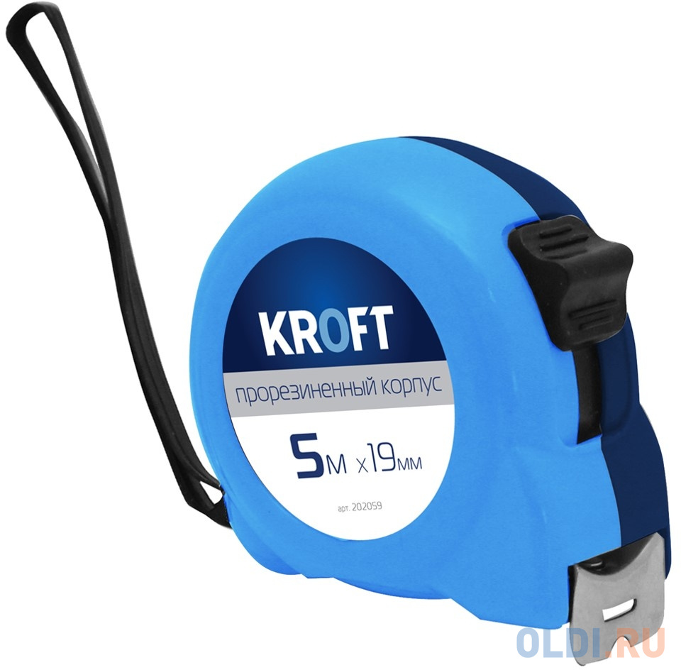 

Рулетка KROFT 202200 3*16мм, прорезиненный корпус