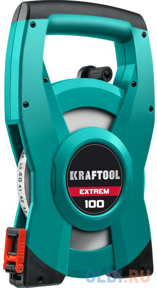 KRAFTOOL EXTREM, 100 м, геодезическая стальная мерная лента