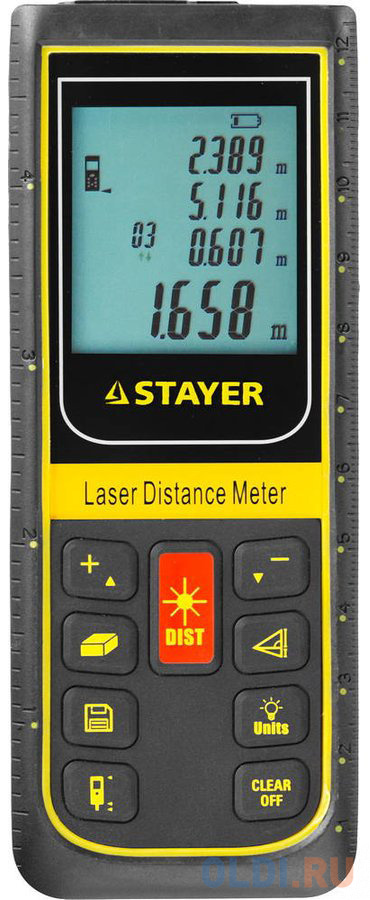 Лазерный дальномер Stayer Profi SDL-100 34959 stayer slm 2 нивелир лазерный 10м точн 0 5 мм м штатив кейс