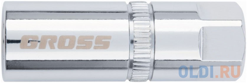Головка GROSS 13189  торцевая свечная магнитная 12-гранная 21мм под квадрат 1/2 бита с торцевой головкой whirlpower 27110451005 магнитная crv 10 мм