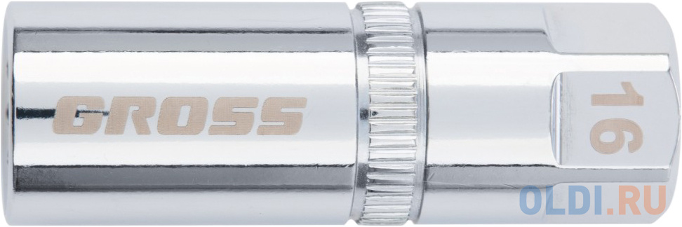 Головка GROSS 13188  торцевая свечная магнитная 12-гранная 16мм под квадрат 1/2 чаша магнитная ht998002 15 см