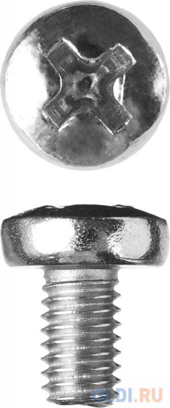 

Винт DIN 7985, M6 x 12 мм, 5 кг, кл. пр. 4.8, оцинкованный, ЗУБР