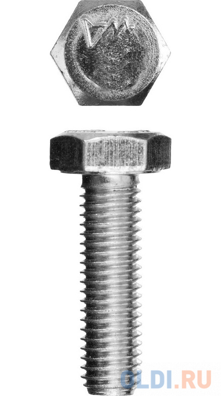 Болт ГОСТ 7798-70, M8 x 16 мм, 5 кг, кл. пр. 5.8, оцинкованный, ЗУБР