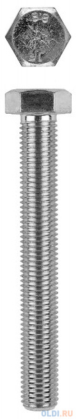 Болт с шестигранной головкой, DIN 933, M10x30мм, 100шт, кл. пр. 8.8, оцинкованный, KRAFTOOL
