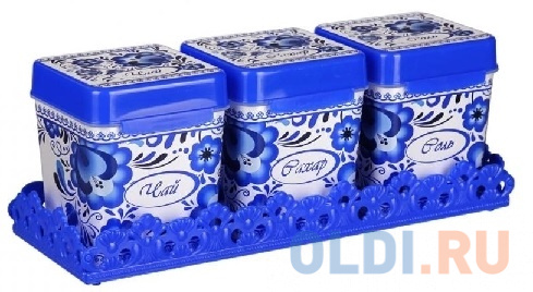 

НАБОР ЕМКОСТЕЙ "ФЛОРЕЛЬ" 1,2 Л (ЧАЙ,САХАР,СОЛЬ) НА ПОДСТАВКЕ (1/9) "АЛЬТЕРНАТИВА" М4724