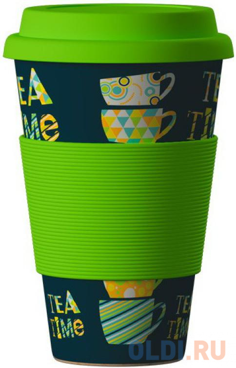 ЭКО Стакан из бамбукового волокна "BambooCup", Зеленый Чай, 400 МЛ эко стакан из бамбукового волокна