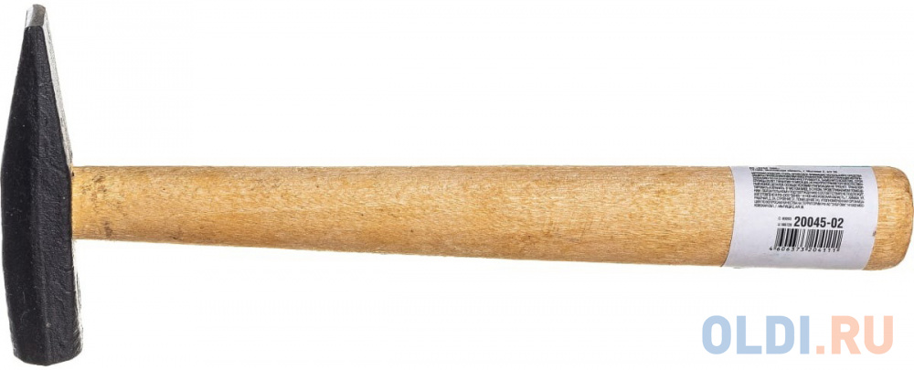 СИБИН 200 г молоток слесарный с деревянной рукояткой
