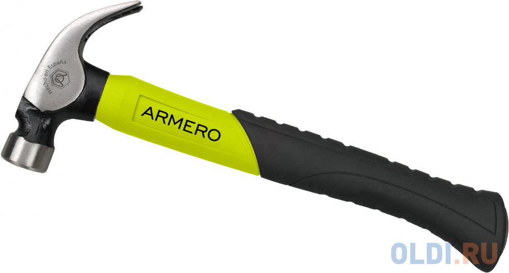 Молоток ARMERO AS30-245 fiberglass  с гвоздодером 450г AS30-245 , 630/245 - фото 1
