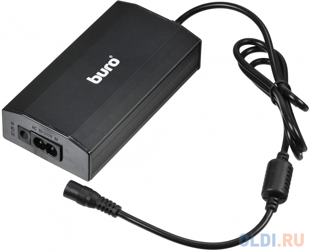 Блок питания для ноутбука Buro BUM-0031T65 сетевой+автомобильный кабели 11 переходников 65Вт черный