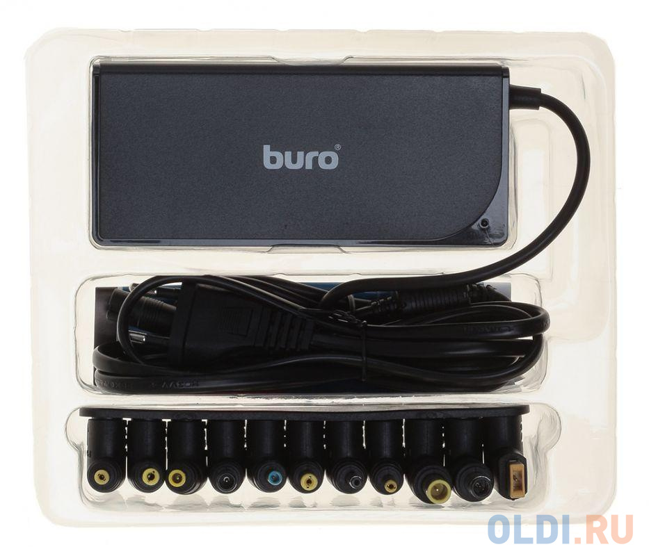 Блок питания для ноутбука Buro BUM-0221B90 11 переходников 90Вт фото