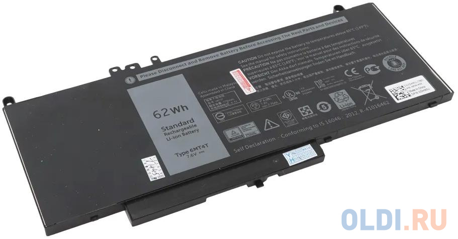 Аккумулятор для ноутбука Dell Dell Latitude E5450/E5470/E5550/E5570 7750мАч 7.6V DELL 6MT4T-SP аккумулятор kress kpb2022 напряжение 20в тип li ion