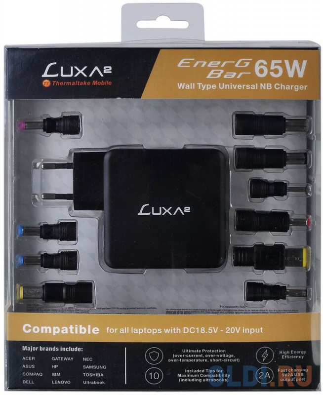 Блок питания для ноутбука универсальный 20V Thermaltake LUXA2 EnerG Bar Блок питания для ноутбука универсальный 20V Thermaltake LUXA2 EnerG Bar фото