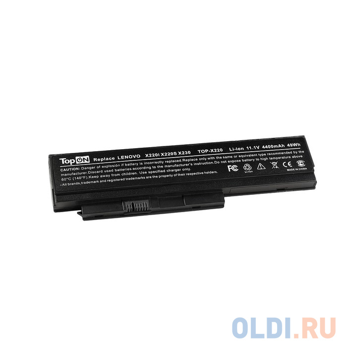 

Аккумуляторная батарея TopON TOP-X220 4400мАч для ноутбуков IBM Lenovo ThinkPad X220 X220i X220s X230