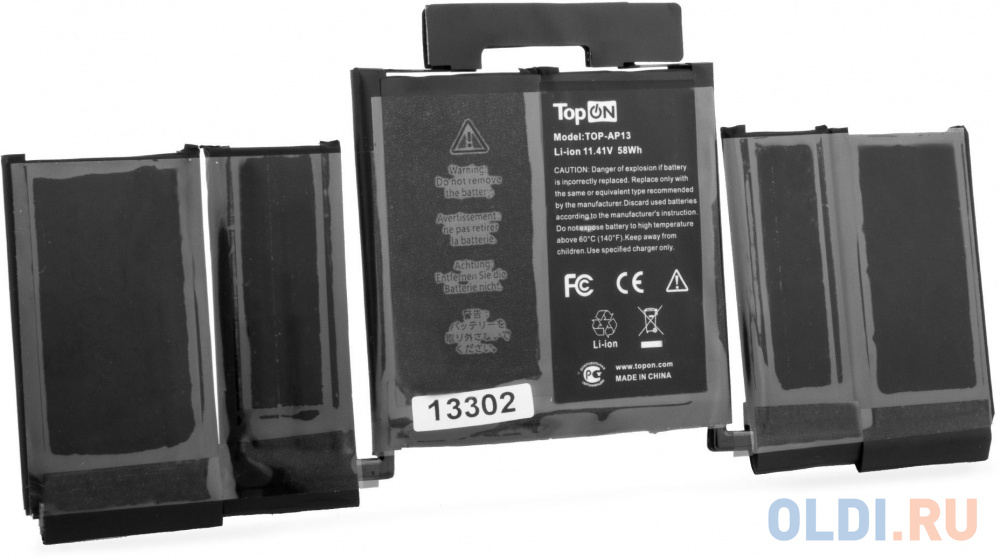 

Батарея для ноутбука TopON TOP-AP13 11.41V 5000mAh литиево-ионная (103186)