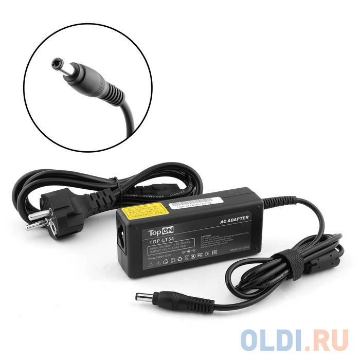 Блок питания для ноутбука IBM Lenovo ThinkPad A20, A30, T20, T40, R51 Series. 16V 3.36A (5.5x2.5mm) 54W. 02K6543, 02K6545, 02K6548. - TOP-LT54