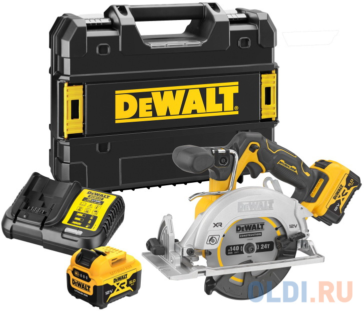 Дисковая пила DeWalt DCS512P2-QW 140мм фото