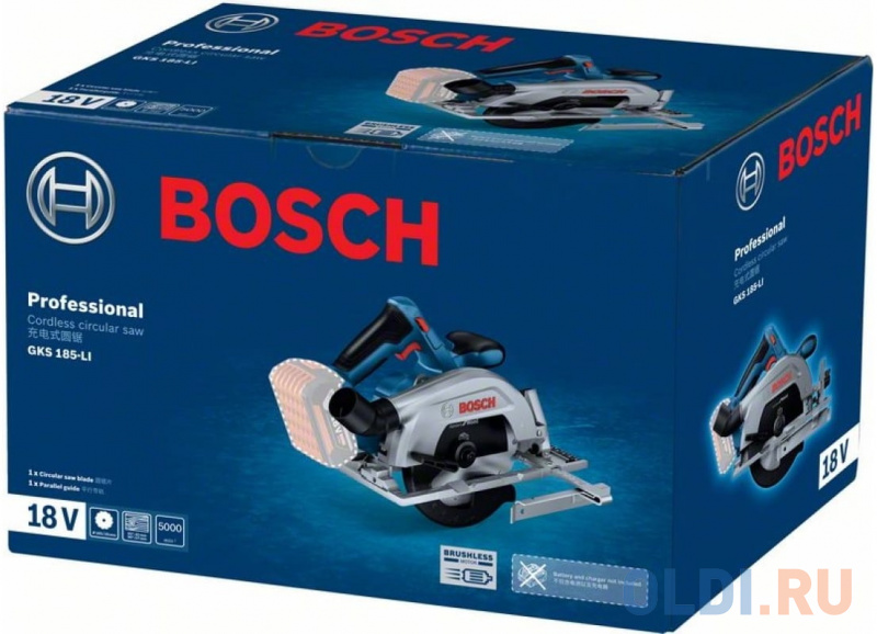 Циркулярная пила (дисковая) Bosch GKS 185-LI (ручная) фото