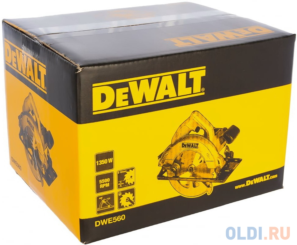 Dewalt Пила дисковая DWE 560 DWE560-QS - фото 6