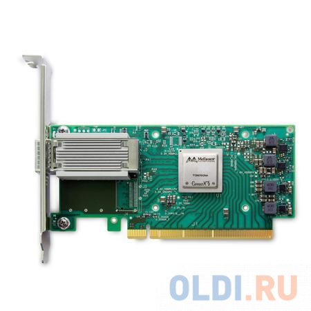 ConnectX®-5 EN network interface card, 100GbE single-port QSFP28, PCIe3.0 x16, tall bracket, ROHS R6