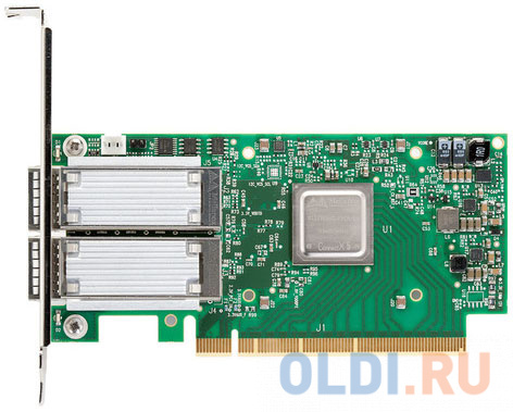 ConnectX -5 Ex VPI adapter card, EDR IB (100Gb/s) and 100GbE, dual-port QSFP28, PCIe4.0 x16, tall bracket
