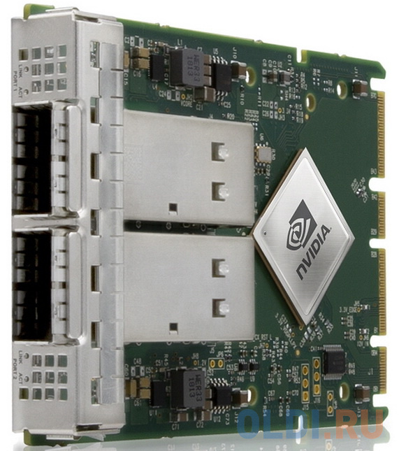 MCX562A-ACAB ConnectX-5 EN adapter card, 25GbE, Dual-port SFP28, OCP 3.0, No Crypto, Thumbscrew (Pull Tab) bracket (483482) {22} connectx 5 vpi adapter card edr ib 100gb s and 100gbe dual port qsfp28 pcie3 0 x16 tall bracket