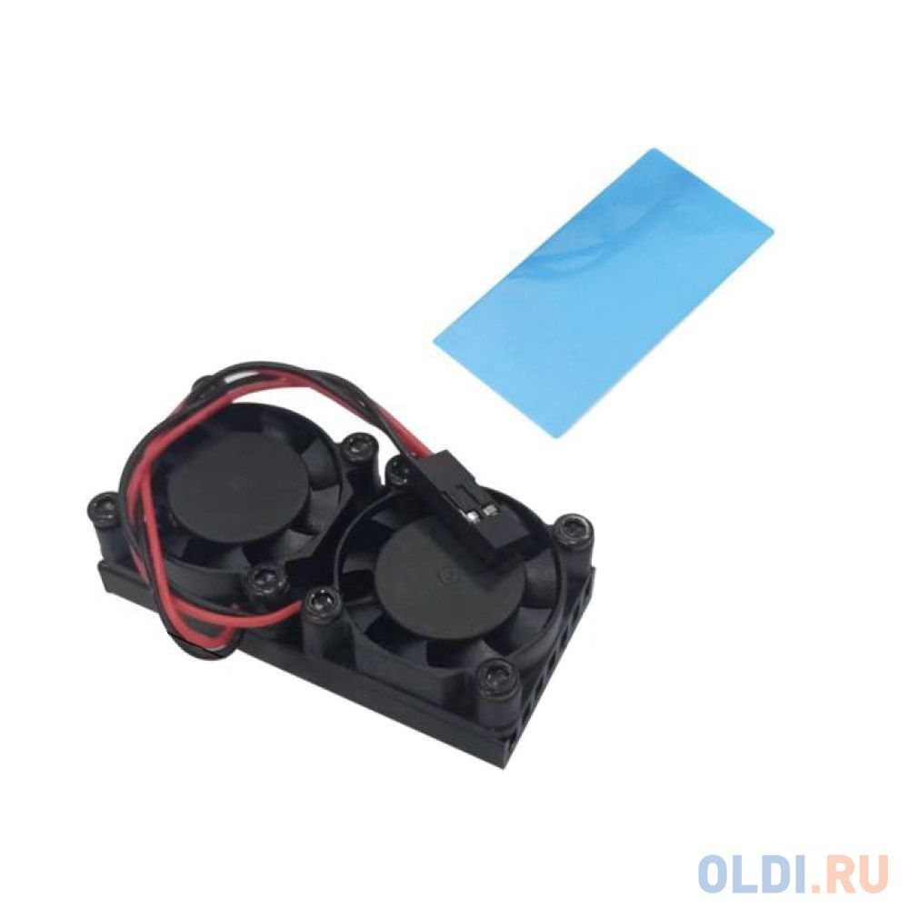 RA535 Два вентилятора с радиатором   ACD  Double Fans (25*25*7mm) + Radiator (50*25*5mm) for Raspberry Pi 3B+/4B (RASP3409)