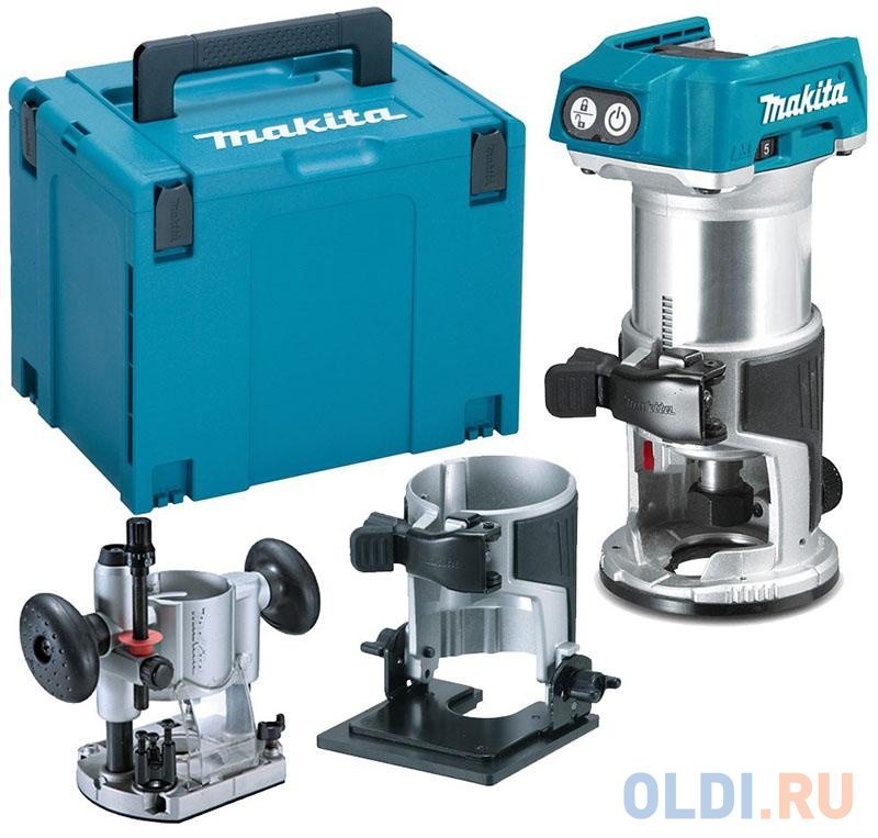 Фрезер MAKITA DRT50ZJX2  б\\щ, 18В, Li-Ion, 30000 об\\м, цанг6-8мм, кейс