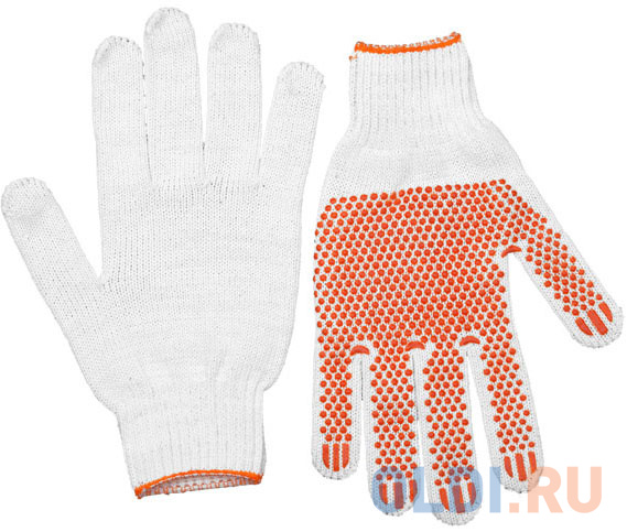 

Перчатки Stayer Master трикотажные 7 класс х/б с защитой от скольжения L-XL 10пар 11397-H10
