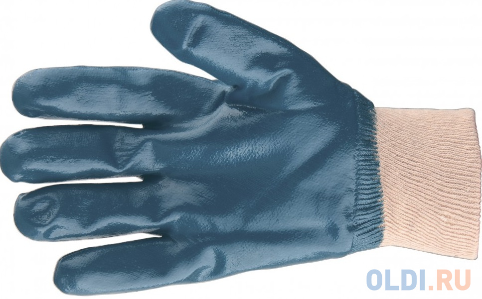 Перчатки трикотажные с обливом из бутадиен-нитрильного каучука, манжет, M// Сибртех трикотажные перчатки х б с пвх 10 класс 5 нитей пара