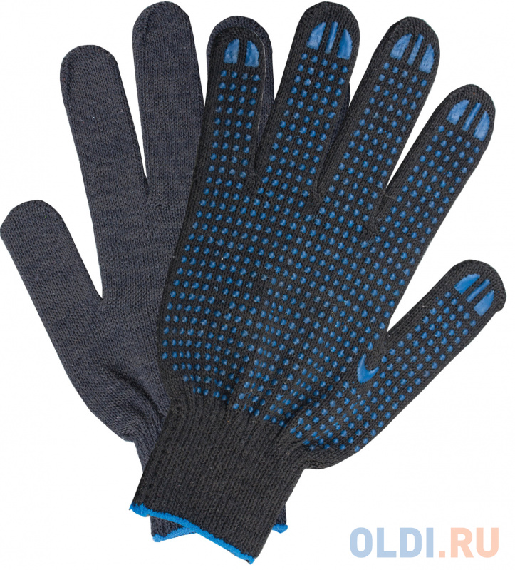 

Перчатки хлопчатобумажные 10 класс, 40-42 г, 116 текс, ПВХ-точка, комплект 5 пар, ЛАЙМА ЛЮКС, черные, 601914