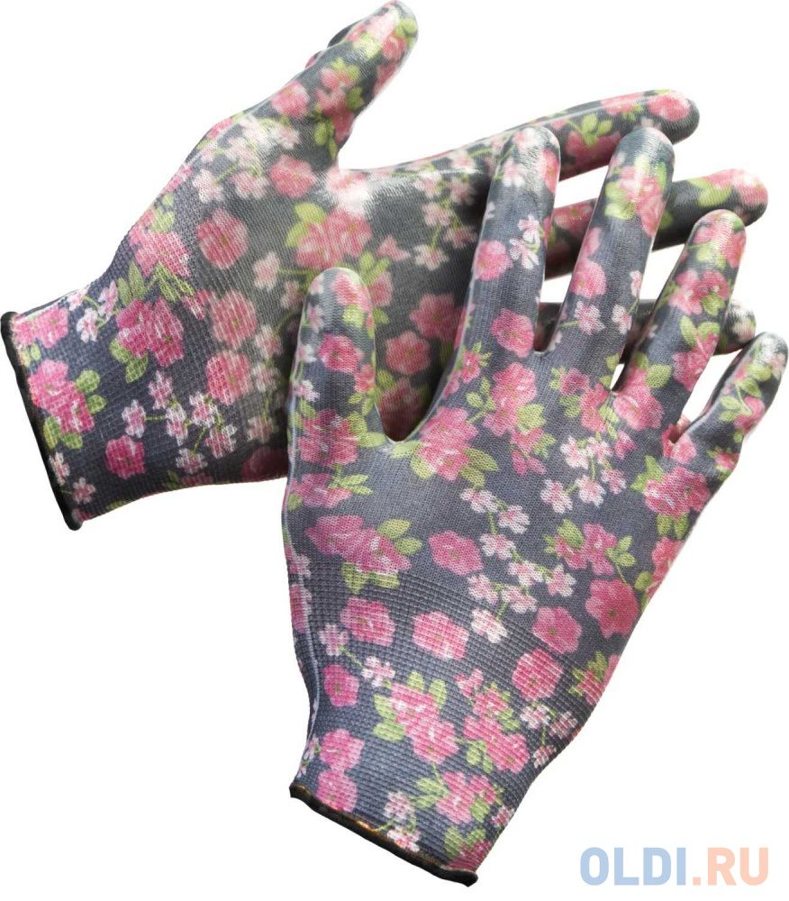 Перчатки GRINDA садовые, прозрачное нитриловое покрытие, размер S-M, черные коврик для лепки софия прекрасная размер 19 29 7 см