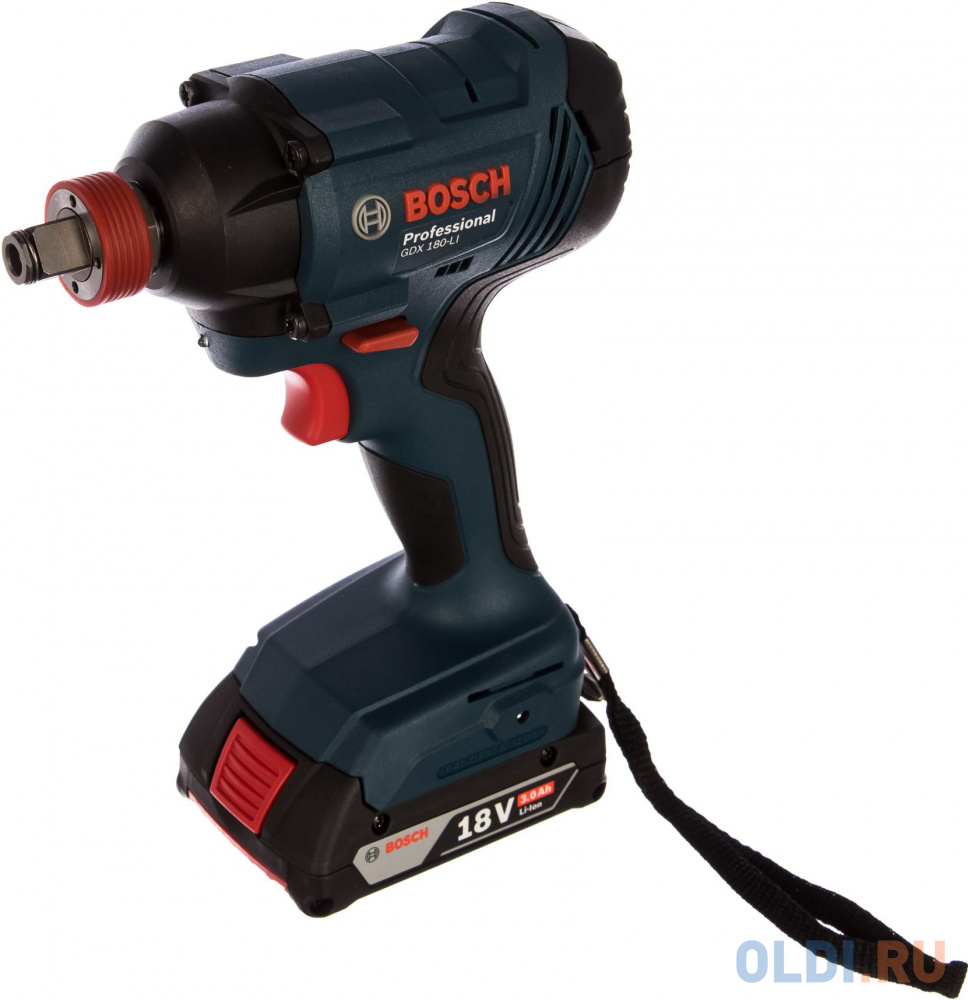 

Аккумуляторный гайковерт BOSCH GDX 180-LI (0.601.9G5.220) 18В 2х3,0Ач LI-ION 180Нм