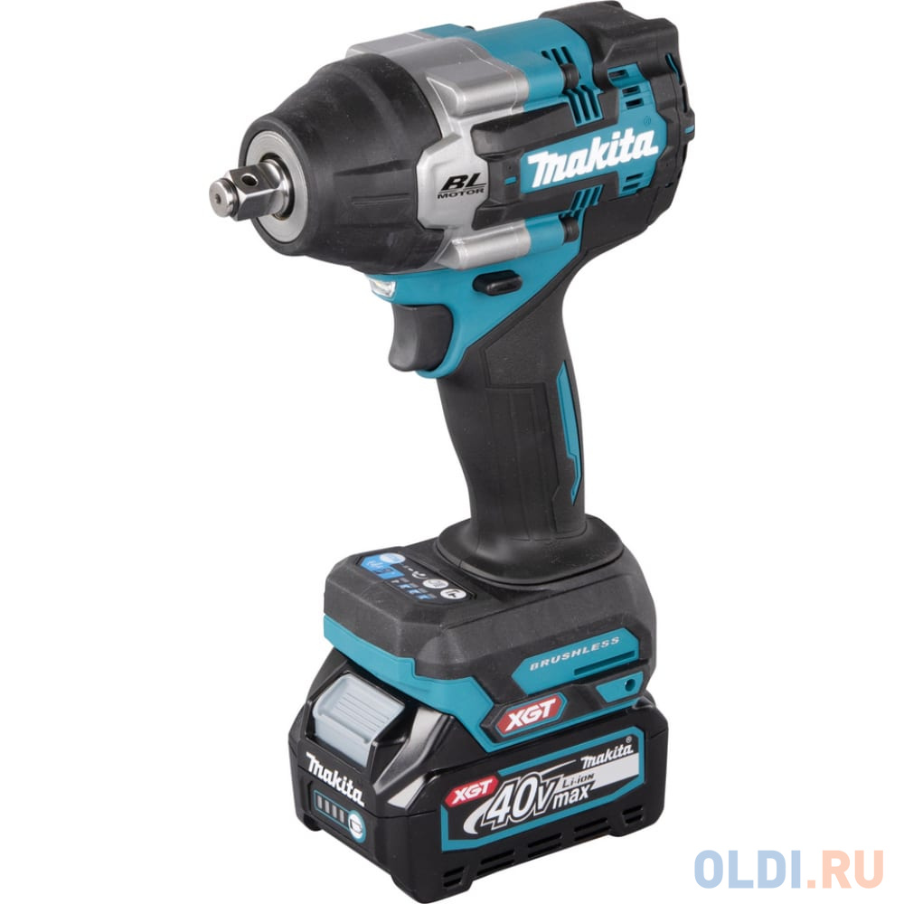 Makita Гайковерт ударный аккум XGT BL 40В, 1/2", 750 Нм,2x2.5Ач, быстр. З/у TW007GD201 - фото 1