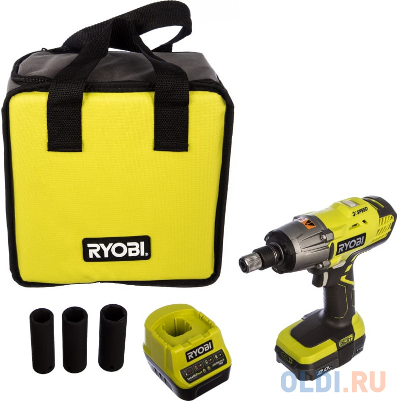 

Ryobi ONE+ Гайковерт аккумуляторный R18IW3-120S 5133003574