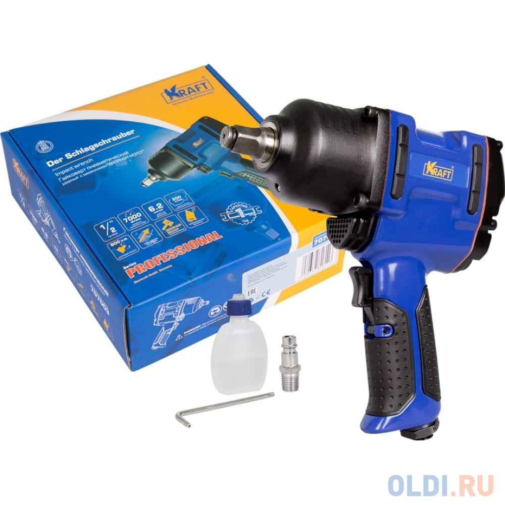 

KRAFT Гайковерт пневматический ударный 1/2 900 н м KT 707003