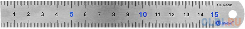 

Линейка КОБАЛЬТ 243-585 150х19х0.7мм нерж.сталь