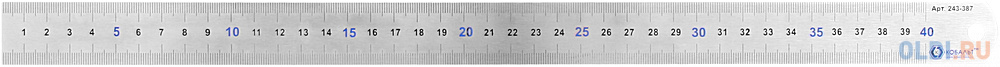 

Линейка КОБАЛЬТ 243-387 400х28х0.7мм нерж.сталь