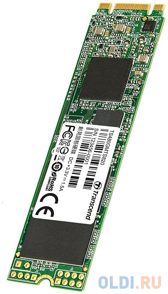 SSD накопитель Transcend MTS820 480 Gb SATA-III ssd накопитель transcend ts1tmts430s 1 tb sata iii