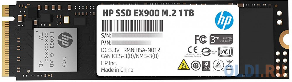 SSD накопитель HP EX900 1 Tb PCI-E 3.0 x4 5XM46AA