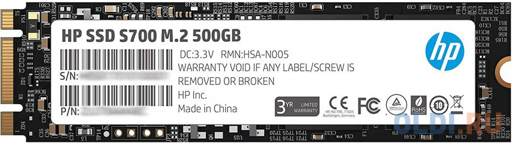 

SSD накопитель HP S700 500 Gb SATA-III 2LU80AA